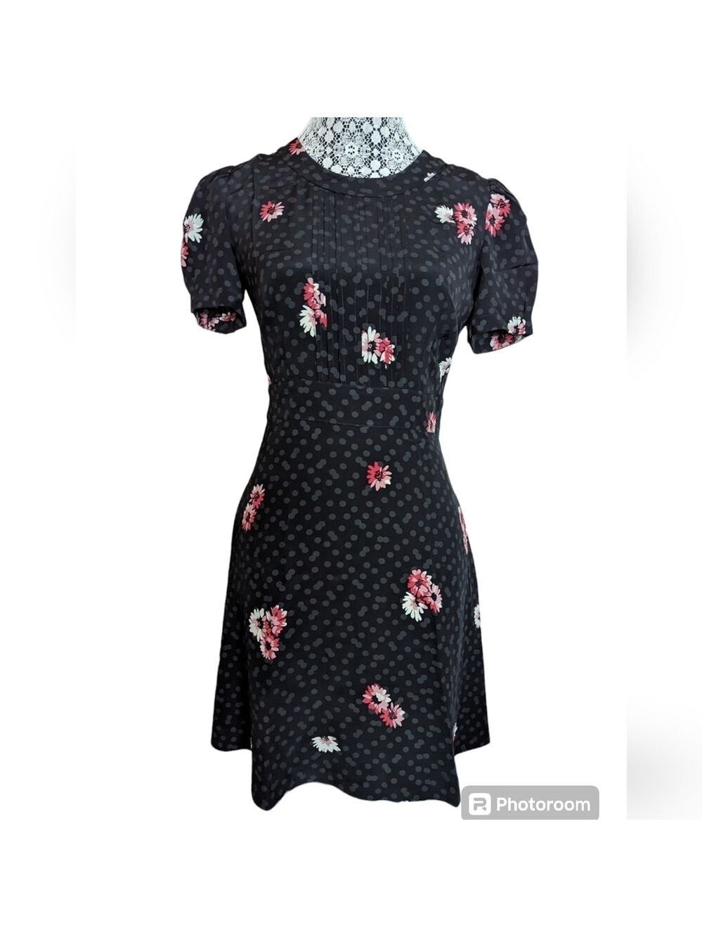 Juicy Couture Silk Floral Print Mini Dress